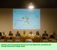 Presentación del Manifiesto para la Defensa del Sistema Público de Servicios Sociales 