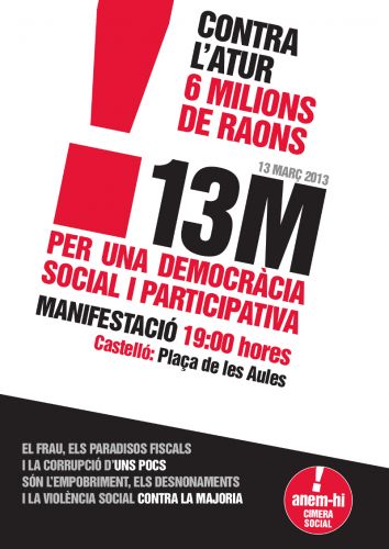 13M PER UNA DEMOCRACIA SOCIAL I PARTICIPATIVA