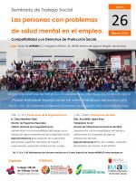 Seminario de Trabajo Social: Las personas con problemas de salud mental en el empleo. Compatibilidad con Derechos de Protección Social.