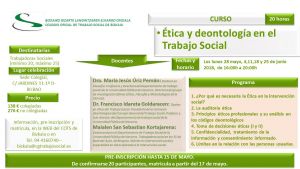 Ética y deontología en Trabajo Social