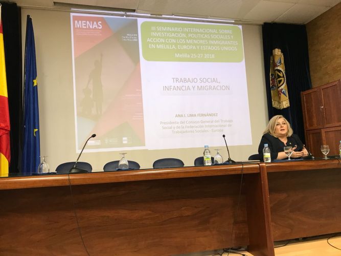  Ana Lima participa en el III Seminario Internacional sobre Menores no acompañados, en Melilla