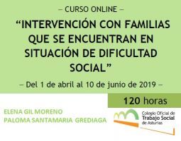 Curso Online "Intervención con familias que se encuentran en situación de dificultad social"