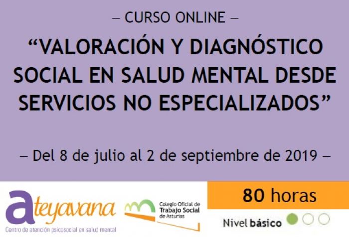Valoración y diagnóstico social en salud mental desde servicios no especializados_¡Novedades formativas del COTSA!