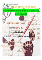 CURSO SEMIPRESENCIAL "EL INFORME SOCIAL: INSTRUMENTO INHERENTE EN LA PRÁCTICA PROFESIONAL DEL TRABAJO SOCIAL”, 