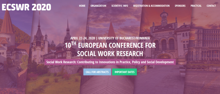 10º Congreso Europeo de Investigación en Trabajo Social - ESWRA 2020