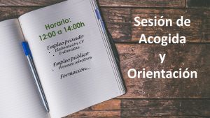 I Sesión de acogida y orientación (2020) 