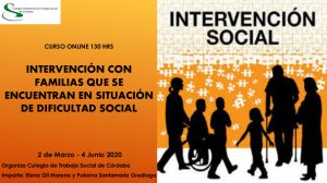CURSO ONLINE "INTERVENCION CON FAMILIAS QUE SE ENCUENTRAN EN DIFICULTAD SOCIAL"