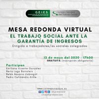 Mesa Redonda Virtual "El Trabajo Social ante la Garantía de Ingresos"