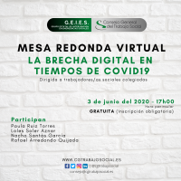 Mesa Redonda Virtual "La brecha digital en tiempos del COVID-19"