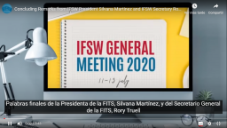 El Consejo General participa en la primera Asamblea online de la FITS Mundial