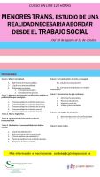 CURSO ONLINE “MENORES TRANS, ESTUDIO DE UNA REALIDAD NECESARIA ABORDAR DESDE EL TRABAJO SOCIAL”
