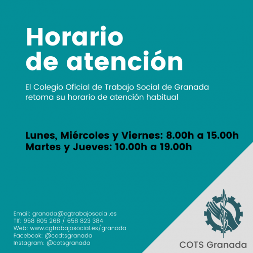 HORARIO DE ATENCIÓN COLEGIAL