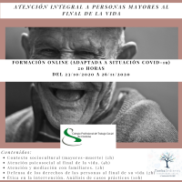 CURSO “ATENCION INTEGRAL A PERSONAS MAYORES AL FINAL DE LA VIDA”