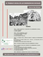 CURSO ONLINE "EL TRABAJO SOCIAL EN EMERGENCIAS SOCIALES"