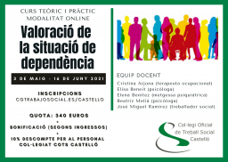 COTS Castelló organitza el Curs de Valoració de la Situació de Dependència