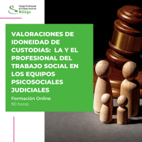 Curso "Valoraciones de idoneidad de custodias: La y el profesional del Trabajo Social en los equipos psicosociales judiciales"