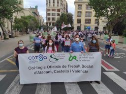COTS Castelló se suma a la defensa de los Servicios Psicopedagógicos Escolares en la manifestación de Valencia