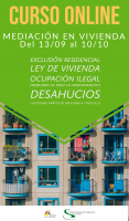 AMPLIAMOS PLAZO INSCRIPCION CURSO ONLINE "MEDIACIÓN Y RESOLUCIÓN DE CONNFLICTOS EN VIVIENDA"