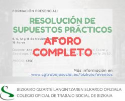 II CURSO RESOLUCIÓN DE SUPUESTOS PRÁCTICOS EN TRABAJO SOCIAL  2021 // GIZARTE-LANEKO KASU PRAKTIKOAK EBAZPENERAKO FORMAKUNTZA 
