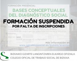CURSO Bases conceptuales del DIAGNÓSTICO SOCIAL // FORMAKUNTZA: GIZARTE DIAGNOSTIKOAren Oinarri kontzeptualak