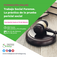 Curso "Trabajo Social Forense. La práctica de la prueba pericial social"
