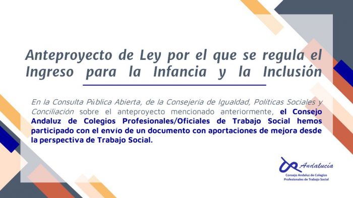 Participación en el Anteproyecto de Ley por el que se regula el Ingreso ...