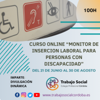 CURSO ONLINE "MONITOR DE INSERCION LABORAL PARA PERSONAS CON DISCAPACIDAD"