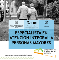 FORMACIÓN | Especialista en Atención Integral a Personas Mayores