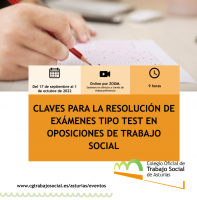 Curso online "Claves para la resolución de exámenes tipo test en oposiciones de Trabajo Social"