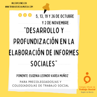 Curso "Desarrollo y Profundización en la Elaboración de Informes Sociales"