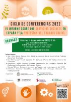 Presentación del IV Informe sobre los Servicios Sociales en España y la profesión del Trabajo Social en Granada. Miércoles 14 de septiembre 2022