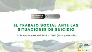 Webinar "El trabajo social ante las situaciones de suicidio"