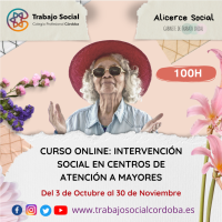 CURSO ONLINE "INTERVENCIÓN SOCIAL EN CENTROS DE ATENCIÓN A PERSONAS MAYORES"