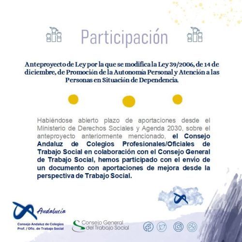 Participación en el Anteproyecto de Ley por la que se modifica la Ley ...