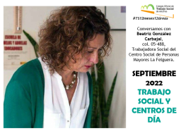 #12meses12áreas | Septiembre, Trabajo social y Centros de Día 