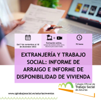 FORMACIÓN | Extranjería y Trabajo Social: informe de arraigo e informe de disponibilidad de vivienda