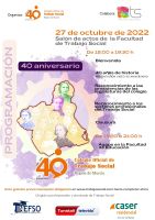Inscripción 40 aniversario del colegio - 27 de octubre de 2022 a las 18:00 h.