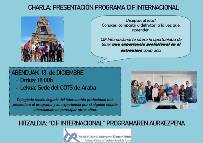 Programa de Intercambio Internacional Trabajadores Sociales