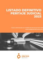 Listado DEFINITIVO de peritaje judicial de trabajo social 2023