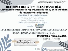 FORMACIÓN REFORMA LEY de EXTRANJERÍA