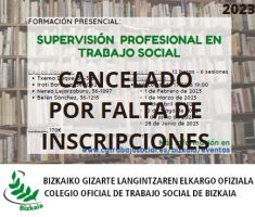 Aurrez-Aurreko Formakuntza // Formación Presencial: SUPERVISIÓN PROFESIONAL EN TRABAJO SOCIAL
