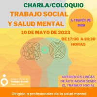 Charla/Coloquio Trabajo Social y Salud Mental.