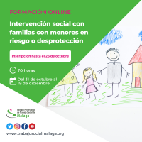 Curso "Intervención social con familias con menores en riesgo o desprotección" 2ª Edición 2023