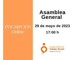 ON LINE Inscripción Asamblea General 29/05/2023