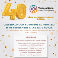 ACTO DE CELEBRACION 40 ANIVERSARIO E INAUGURACION SEDE C.P.T.S. CÓRDOBA