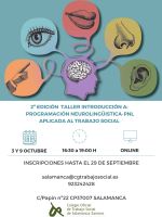TALLER WORKSHOP (2ªEdición): Programación Neurolingüística - PNL aplicada al trabajo social