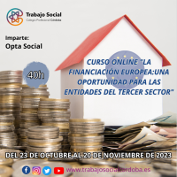 CURSO ONLINE LA FINANCIACIÓN EUROPEA: UNA OPORTUNIDAD PARA LAS ENTIDADES DEL TERCER SECTOR