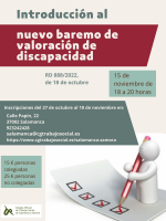 Taller Workshop: INTRODUCCIÓN AL NUEVO BAREMO DE VALORACIÓN DE DISCAPACIDAD