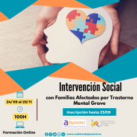 Curso online "Intervención social con familias afectadas por trastorno mental grave".