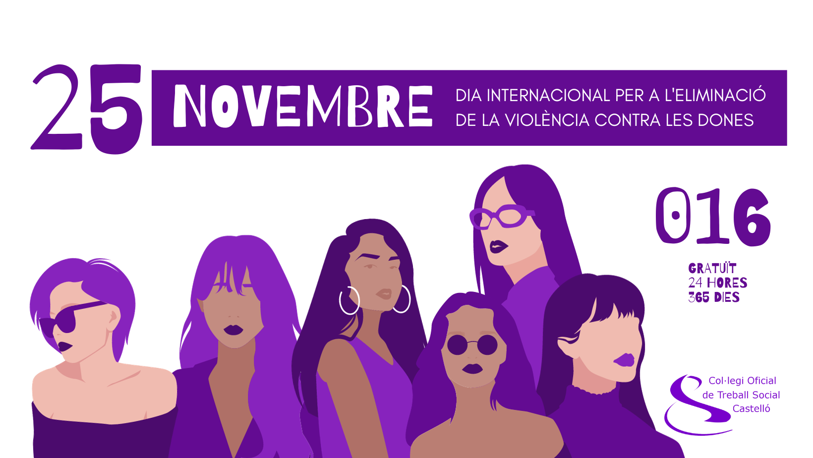 25 novembre. Dia Internacional per a l' eliminació de la violèn